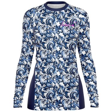 Chokefish™ Long Sleeve Rashguard Maori Woman's Shirt-016